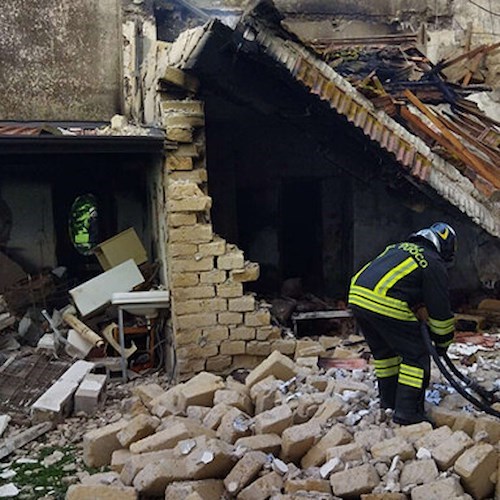 Esplosione in una masseria a Sessa Aurunca<br />&copy; Vigili del Fuoco