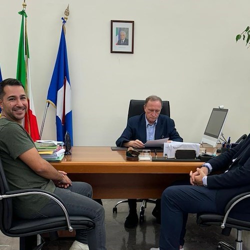 il presidente Cacace incontra l'assessore all'ambiente Bonavitacola<br />&copy; Amp Punta Campanella