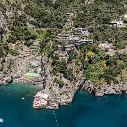 Il San Pietro di Positano, immagine aerea