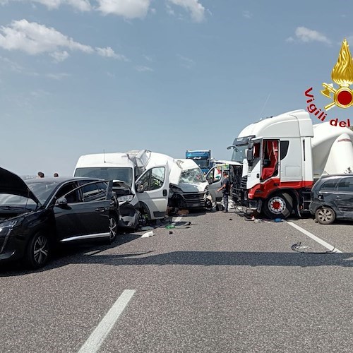 Tragico incidente sull'autostrada A2<br />&copy; Vigili del fuoco