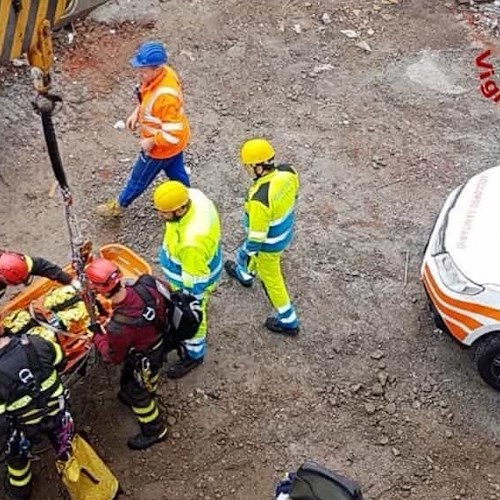 Vigili del fuoco in un cantiere<br />&copy; Vigili del fuoco