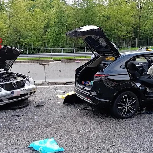 Incidente sull'A9<br />&copy; Vigili del fuoco