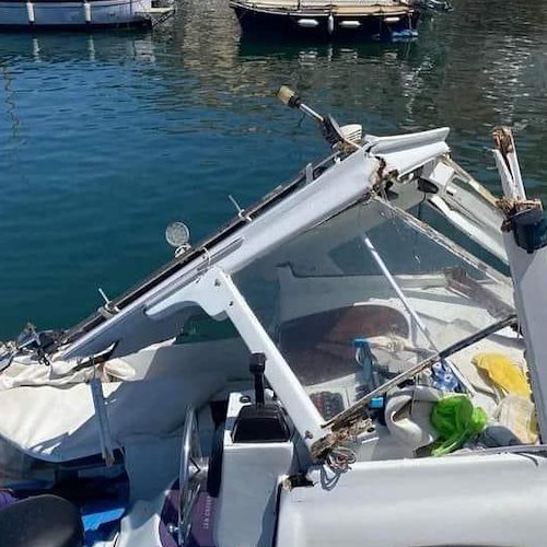 Incidente a Massa Lubrense<br />&copy; Area Marina Protetta Punta Campanella