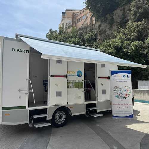 A Positano camper mobile per visite mediche e prenotazioni di esami gratuiti<br />&copy; Comune di Positano