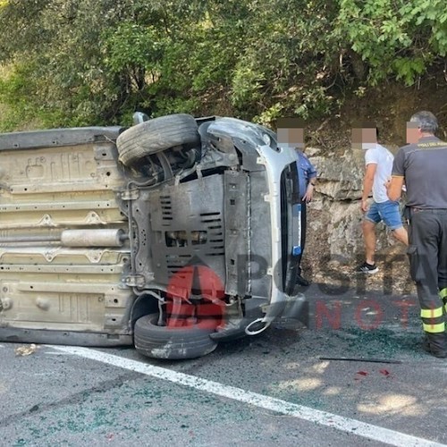 incidente tra auto e moto in località Capodorso<br />&copy; Massimiliano D'Uva