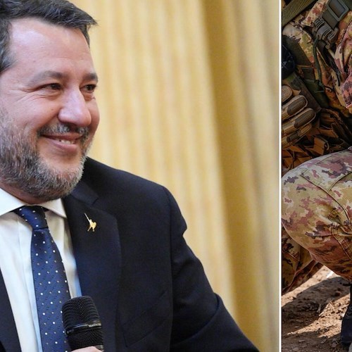 Salvini, militare<br />&copy; Matteo Salvini, Esercito italiano