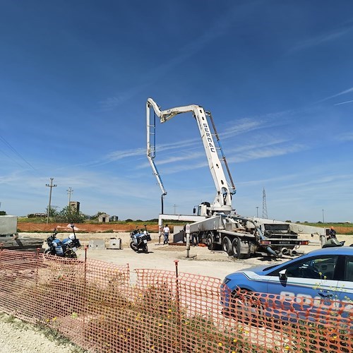 Cantiere della nuova superstrada Taranto-Avetrana<br />&copy; CGIL Taranto