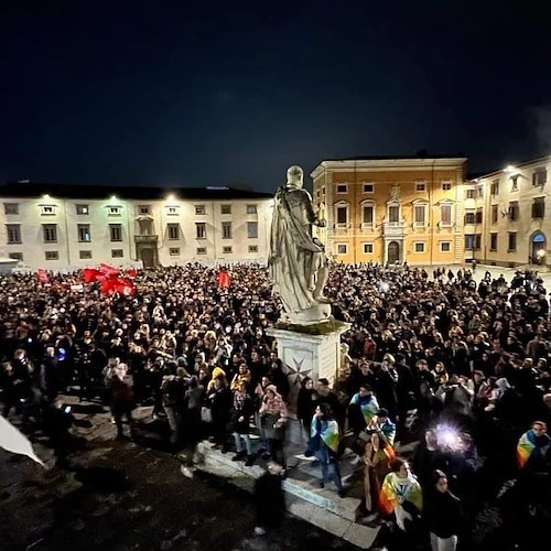 Pisa, manifestazione 23 febbraio<br />&copy; pagina FB Elly Schlein