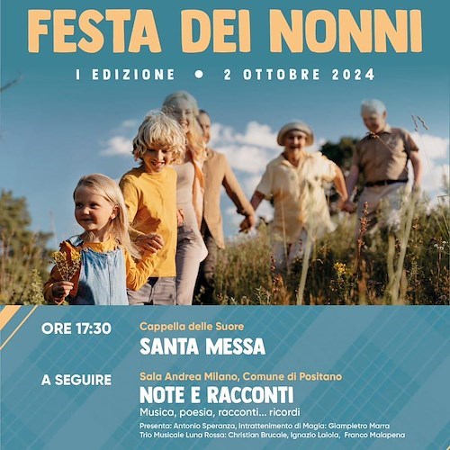 Locandina festa dei nonni a Positano