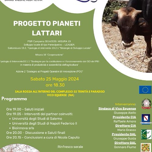 Locandina evento Progetto Pianeti Lattari