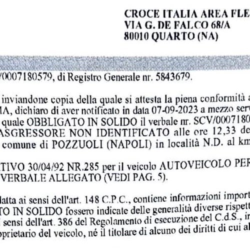 Quarto, ambulanza multata per eccesso di velocità<br />&copy; Nessuno Tocchi Ippocrate