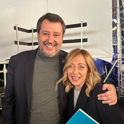 Matteo Salvini e Giorgia Meloni<br />&copy; pagina FB Matteo Salvini