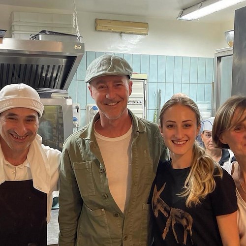 Edward Norton alla Trattoria dei Cartari<br />&copy; Trattoria dei Cartari