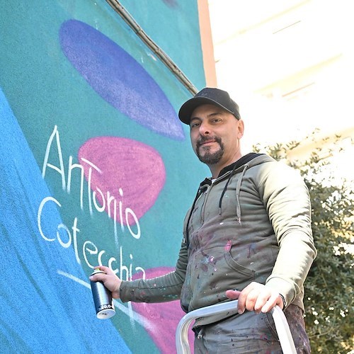 Salerno, in occasione della festa della donna inaugurato il murale Figlie del tempo, fuori dal tempo”<br />&copy; Massimo Pica