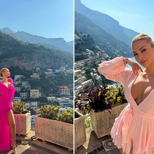 Sole e relax a Positano per la modella Blerta Veseli