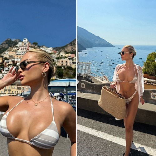 Sole e relax a Positano per la modella Blerta Veseli