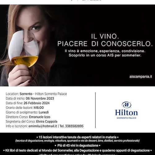 Corso di Sommelier a Sorrento, locandina