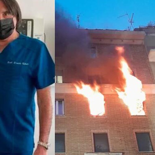 Ernesto Tafuri, incendio a Roma<br />&copy; Ernesto Tafuri, vigili del fuoco