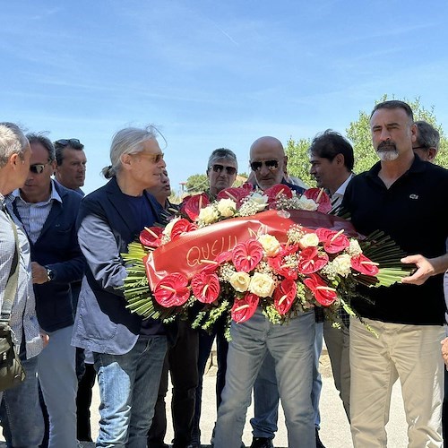 x compagni di squadra visitano Di Bartolomei al cimitero di Castellabate<br />&copy; Comune di Castellabate