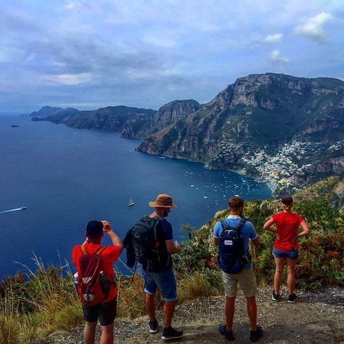 Escursionisti a Positano<br />&copy; Fabio Fusco