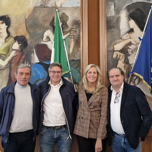 Da sinistra, Pasquale Cacace, Marcello Aversa, Giovanna Staiano e Giovanni Iaccarino