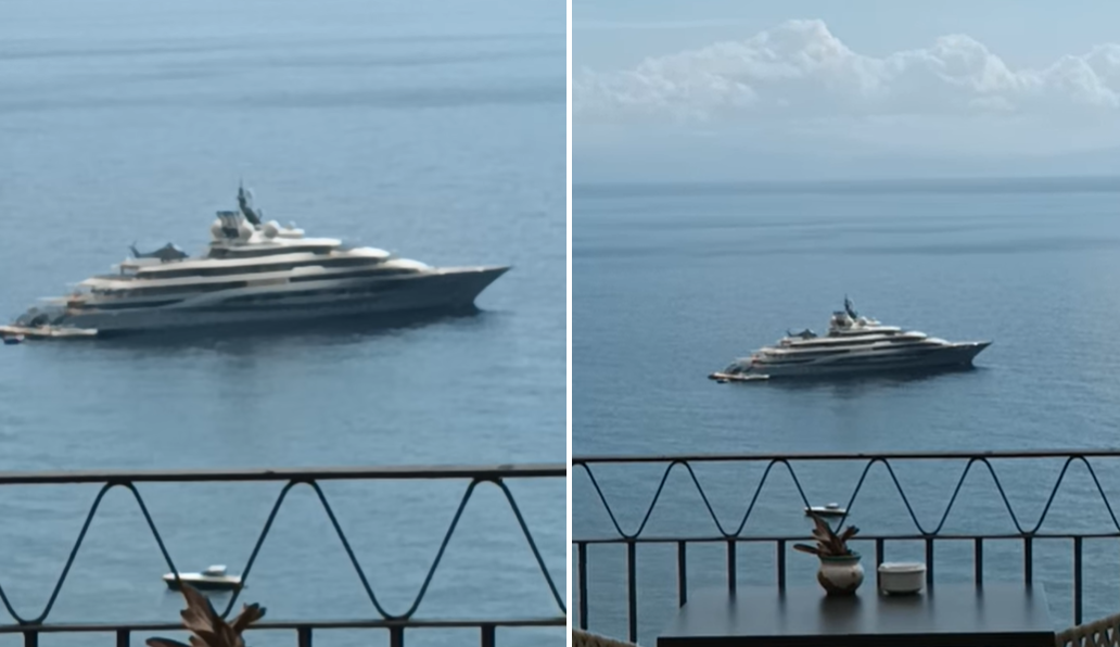 Positano, ecco Symphony: il mega yacht del proprietario di Louis