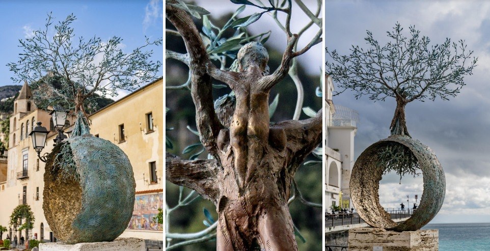 Positano Notizie - “Premonizione d'Amore”: ad Amalfi la scultura del  maestro Andrea Roggi, omaggio all'agricoltura storica ed eroica